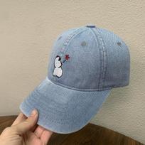 Cute Mickey embroidered baseball cap autumn and winter new versatile cap couple sunshade sun protection hat šviesiai mėlyna spalva