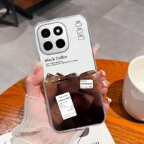 Suitable For Huawei Honor X8a X7a X8c X6c 400 Pro Cover Case Cute Panda Patterns Transparent Ultra Thin Silicone Anti Slip Shell For Huawei Phone Bags Honor X6C white