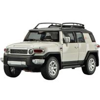 1/24 TOYOTA FJ Cruiser lydinio automobilio modelis lietas metalas & žaislinis metalinis visureigis automobilio modelis modeliavimo garsas ir šviesa vaikiška dovana balta