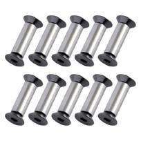 10Pieces YFS Flat Hex Head Screws Fastening DIY Handle Bolt Rivets Duable Alloy- 1