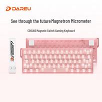DAREU COOL60 Pink Transparent Magnetic Switch Gaming Keyboard