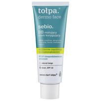 Dieninis veido kremas Tołpa Dermo Face Sebio BB Mattifying, 40.0 ml, SPF 30