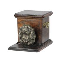 Cavalier King Charles Spaniel I - urn for dog ashes with a statuette, elegant urn for a dog, unique urn with a bust of a dog by Art-Dog brand ruda
