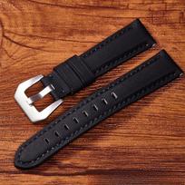 New Nylon Genuine Leather Panerai Watch Strap Suitable for Fat SeaPAM01661/441 Vintage Soft Style 22MM-Blackbuckle