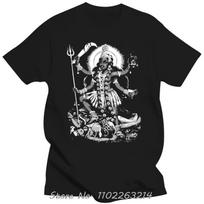 Hindu God Kali Men's Clothing Summer Fashion Oversized T-shirt Round Neck Cotton Tshirt High Quality Fashion Fitness T Shirt ... S įvairiaspalvis