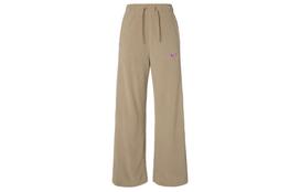 Nike Knitted Sweatpants Women's Khaki Moderate Wide Leg Pants DV4362-258 S