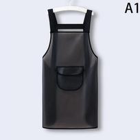 Waterproof Kitchen Apron Household Pvc Oil Resistant Work Apron Transparent Black Dirt-Proof Cleaning Aprons
