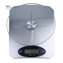 Buitinės 5kg/1g tikslios maisto svėrimo LCD svarstyklės gray