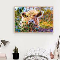 Daimond Painting Laukinių avių 3D Deimantų Piešimas Pilnas Kalnų krištolas Deimantų Tapyba Siuvinėjimas 20X30CM brown