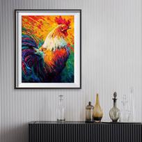 Deimantinis siuvinėjimas Gaidys Gyvūnas Rankų darbo deimantinis paveikslas Mozaikinis kryžminis siuvinėjimas Namų apdaila 20X30CM