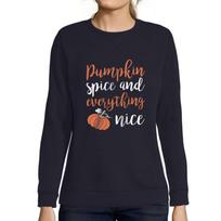 ULTRABASIC - Femme Imprime Graphique Sweat-shirt Pumpkin Spice And Everything Nice Halloween Drole S bedugnė
