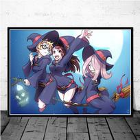 5D deimantinė tapyba Sienų dekoras Rankų darbo Mažoji ragana Academia Anime Paveikslas Kryželiu siuvinėjimas 20X30CM