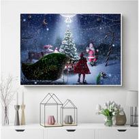Deimantinė tapyba Namų dekoracija Mozaika Gyvūnas Kryželiu Rankų darbo Dovana Deimantinis menas Full Square 20X30CM black