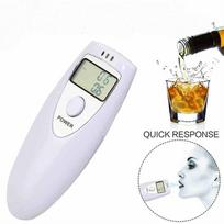 Mini Portable Digital Alcohol Breath Tester Professional Analyzer Breathalyzer LCD Display white