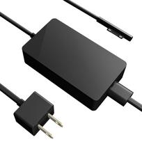 Nešiojamojo kompiuterio maitinimo adapteris, didelio efektyvumo kintamosios srovės adapteris, skirtas „Microsoft Surface Pro“ maitinimo adapteriui 44W juoda
