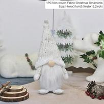 Kalėdinė beveidė lėlė Linksmų Kalėdų dekoras namams Kalėdų dovanos 2020 m. Kalėdų papuošalai Navidad Laimingų Naujųjų metų 31*14cm balta