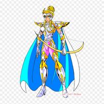 Saint Seiya Artemis Pegasus Seiya Artemis Iron On Patches For Clothing Applique Stickers On Clothes Heat-Sensitive Custom Patch