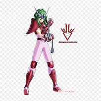 Saint Seiya Andromede V2 Andromeda Shun Pegasus Seiya Iron On Patches For Clothing Applique Stickers On Clothes Heat-Sensitive Custom Patch pink