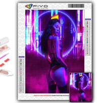 5D deimantinis piešimas Full Diamond Cyberpunk Sexy Art Deimantinis paveikslas Rankų darbo deimantinis paveikslas mozaikinis namų dekoravimas Full Round 20X30CM
