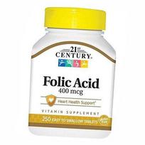 Folio rūgštis, Folic Acid 400, 21st Century 250 tabl. (36440009) 250tab