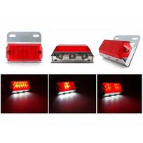 LED gabaritinis žibintas 12-24V 4 funkcijos Raudonas, Off-Road