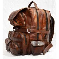 Odinis ožkos krepšys kuprinė Vintage Messenger tikras nešiojamasis kompiuteris rudas originalus 11x11x16 ruda
