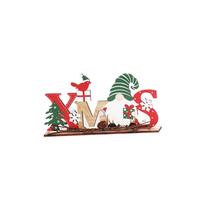 (Nikita) Kalėdų puošmena namams Medinė raidė Snaigė Kalėdų Senelis Sniego senelis Papuošalai Kalėdų stalo dekoras Navidad Naujieji Metai One Size