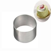 (Nikita) Mini RounCake maisto kokybės nerūdijančio plieno žiedas kepimui One Size sidabras