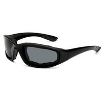Anti-glare Motociklų dviračių akiniai Poliarizuoti lęšiai Akiniai Sungl One size juoda