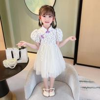 Hanfu mergina kiniško stiliaus audinio vasarinė suknelė Antikvarinis Tang kostiumas super fėjos kostiumo suknelė mažos mergaitės undinėlės princesės sijonas apatinis trikotažas XXS