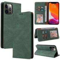 Piniginės odinis atverčiamas dėklas, skirtas iPhone 12 Pro Max 12 Mini 11 Pro Max Se 2020 X Xs Xr Xs Max 8 Plus 7 Plus 6 / 6s Plus atsparus kritimui dėklas iPhone 6 žalia