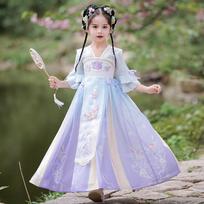 Mergaitė Hanfu senovinis kostiumas vaikams Kinų stiliaus mažos mergaitės suknelė Tang suknelė princesė sijonas tautinis kostiumas vaikams S