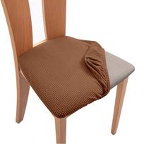 Neperšlampamas kėdės užvalkalas Polar Fleece Stretch Cushion Valgomojo Kėdės Dėklas Lengvai Sumontuojamas Baldų Apsauga 1 vnt Namų dekoras 1 pc beige