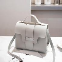 Moteriškos mados solidžios Crossbody Messenger rankinė Piniginė Pečių krepšiai pilka spalva