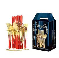Twenty-four pieces set including stainless steel cutlery knife/fork/spoon/cutlery bag A