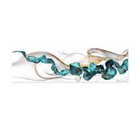 Abstract Golden Jade Splash Puikus plataus formato siena Menas drobė Paveikslai Spausdinti Plakatas Nuotraukos Apdaila Namų miegamasis Svetainė 20cm×40cm NoFrame