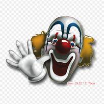 Cartoon Joker Clown Iron on Heat Transfer Printing Vinyl Patches Sticker for Clothes DIY Appliques Washable Patches