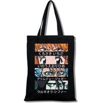 „Death Note Bleach-Ichigo“ pirkinių krepšys, dviračių krepšys, medžiaginiai krepšiai, bakalėjos krepšiai, ekologiški krepšiai 24*26cm