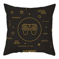 New Game Lover Blue Cushion Cover Keyboard Handle Headset Throw Pillow Case Gamer Chair Car Decor Protection Waist Pillowcases gray