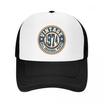 Vintage 1974 All Original Parts Trucker Hat Adult Birthday Gift Adjustable Baseball Cap for Unisex Women Outdoor Snapback Hats Trucker Hat white