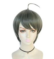 Anime trumpas perukas Danganronpa Naegi Komaru Tamsiai žalias Cosplay kostiumas Dangan Ronpa Kitas epizodas karščiui atsparūs plaukai Moteriški perukai One Size žalia