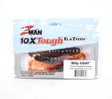 „Zman Soft Lure Billy Goat“ 4,25 colio 3 / pakuotė žalia moliūgų oranžinė (4653)