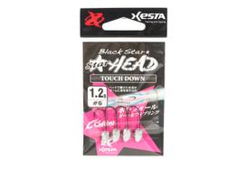 Xesta Jig Head Black Star Head Touch Down 1,2 gramo kabliukas, dydis 6 (8378)