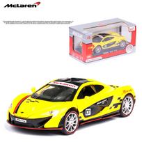 1/32 „McLaren P1 GTR Diecast“ automobilio modelio žaislas, ištraukiama žaislinė transporto priemonė su garsu ir šviesa vaikams, mažiems berniukams, mergaitėms, dovanų kolekcija 1/32-15.5x7x4cm geltona