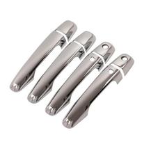 FUNDUOO For Mitsubishi L200 Triton Pickup 2006-  With Smart Entry Buttons Chrome car door handle cover