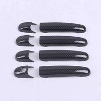 For Volkswagen Vw Sharan 1995 - 2010 Carbon Fiber Chrome Exterior Side Door Handle Covers Set Trim 1 KEYHOLE