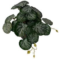 2Pcs Artificial Plants Vine Turtle Back Leaf Begonia Wall Hanging Flower Rattan Green Grass Potted Home Balcony Garden Decor black