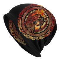 Fenrir Outdoor Thin Beanie Caps viking Beanie Skullies Beanies Ski Caps Soft Bonnet Hats One Size brown