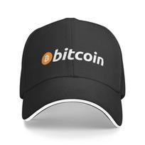 Personalizuota Bitcoin Originali beisbolo kepuraitė Apsauga nuo saulės Moteriška Unisex Reguliuojama BTC Kriptovaliutos Tėčio Kepurė Ruduo Baseball Cap black