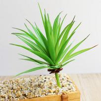2 Pcs Artificial Miniature Succulents Simulation Mini Plastic Plant for Office DIY Garden Home Decor oranžinė